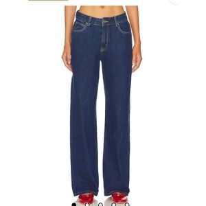 Lioness Top Model Jeans in Dark Denim Size XXL